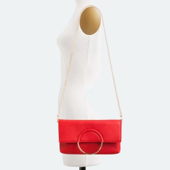 Emperia Elegant Red Clutch Bag. Vegan Leather. NWT - Picture 10 of 10